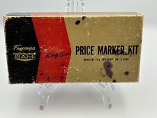 Usado, Kit marcador de preço vintage Faymus, tamanho King, com instruções originais, tinta e caixa comprar usado  Enviando para Brazil