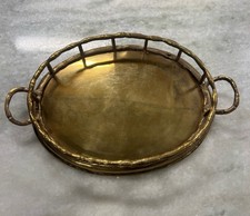 Brass bamboo tray for sale  Greenville