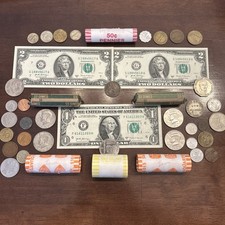 Lote de moedas raras BU Rolls nota de US$ 2/MOEDA ESTRANGEIRA✔ comprar usado  Enviando para Brazil