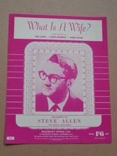 Steve allen wife for sale  WORTHING