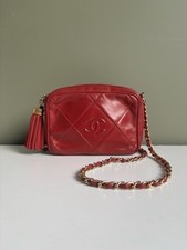 Vintage chanel red for sale  TWICKENHAM