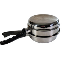 Kitchen Craft West Bend 1.5 Qt Sauce Pan 8.5" + Double Boiler Dome Lid Stainless comprar usado  Enviando para Brazil