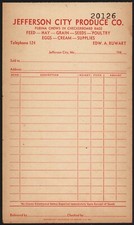 Vintage receipt jefferson for sale  Clinton
