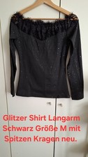 Glitzer shirt schwarz gebraucht kaufen  Frankfurt am Main