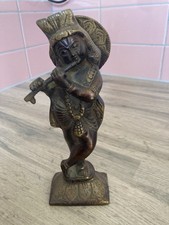 Beautiful brass krishna for sale  RADSTOCK