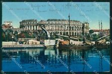 Croazia Croatia Pola Pula Arena dal Mare Barche cartolina RT6228 comprar usado  Enviando para Brazil