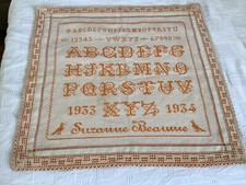 Antik abc sticktuch gebraucht kaufen  Hildesheim