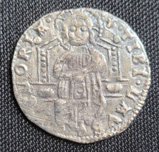 Usado, República de Veneza Prata Grosso 1382-1400 dC - Retrato de Cristo, Doge e São Marcos comprar usado  Enviando para Brazil