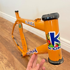 Quadro de Mountain Bike Kona Kilauea 18" Vintage 26" Aço Amarelo Laranja comprar usado  Enviando para Brazil
