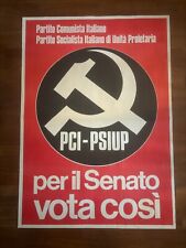 Manifesto poster pci usato  San Lazzaro di Savena