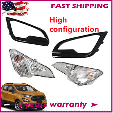 Ajuste para 2018-2022 Ford EcoSport para-choque dianteiro com tampa de lâmpada moldura farol de neblina LH+RH, usado comprar usado  Enviando para Brazil
