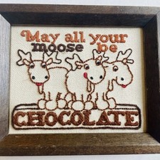 Embroidered may moose for sale  Colorado Springs
