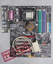 Chipset MoBo PGA478 MSI 865PE Neo2-PFS i865PE com CPU P4 3.0 GHz e escudo de E/S comprar usado  Enviando para Brazil