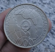 Yugoslavia moneta 1000 usato  Muggia
