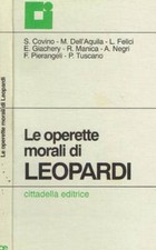 Operette morali leopardi. usato  Italia