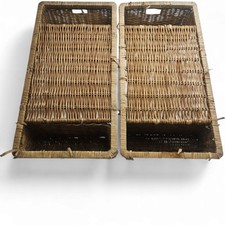 Retro bamboo wicker for sale  SEAFORD