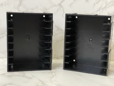 Lot of 2 VTG Add N Stac 4-Track Cassette Storage Units Holder Rack Holds 8 Tapes segunda mano  Embacar hacia Mexico