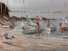 Tableau ancien plage d'occasion  Toulouse-