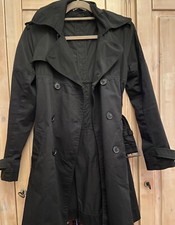 Trenchcoat stefanel schwarz gebraucht kaufen  Berlin