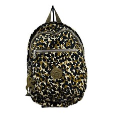 Mochila de viagem Kipling Seoul verde oliva chita bolsa escolar grande, usado comprar usado  Enviando para Brazil