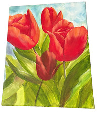 tulip painting oil canvas for sale  Statesboro