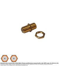 Adaptador coaxial conector F F81 antena de TV placa de parede acoplador de extensão ouro 1 peça, usado comprar usado  Enviando para Brazil
