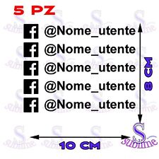 Adesivi auto facebook usato  Tradate