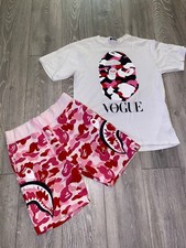 Mens bape pink for sale  LONDON