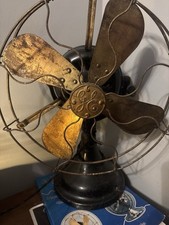 Ventilador de mesa antigo General Electric BMY (Big Motor Yoke) lâmina de latão 12 polegadas comprar usado  Enviando para Brazil