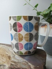 Caneca de café padrão geométrico círculos coloridos comprar usado  Enviando para Brazil