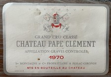 étiquette château pape d'occasion  Toul