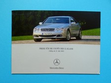 Prospekt preisliste mercedes gebraucht kaufen  Augsburg