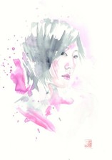 Kabuki watercolor painted for sale  Moonachie