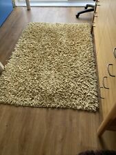 Shaggy rug. yellow. for sale  CRAWLEY