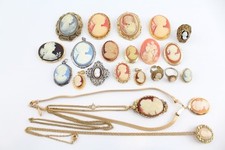 Costume cameo jewellery for sale  LEEDS