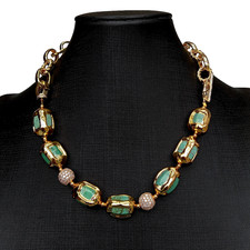 Colar Gargantilha Corrente Banhado a Ouro Borda Galvanizada Turquesa Cz Pavê Contas, usado comprar usado Colar Gargantilha Corrente Banhado a Ouro Borda Galvanizada Turquesa Cz Pavê Contas, usado comprar usado  Enviando para Brazil