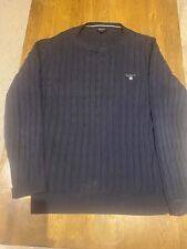 Gant.cable navy jumper for sale  TODMORDEN