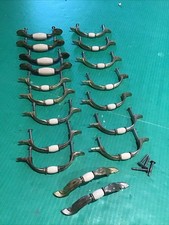 Lote de 18 gavetas de porcelana cor latão vintage puxadores dois estilos armário comprar usado Lote de 18 gavetas de porcelana cor latão vintage puxadores dois estilos armário comprar usado  Enviando para Brazil