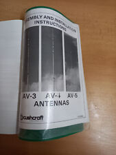 Istruzioni antenne cushcraft usato  Spedire a Italy