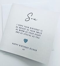Personalised son birthday for sale  LONDON