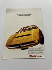 Original maserati merak for sale  WIGAN