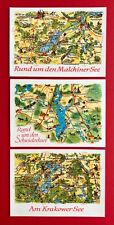 3 x NRD AK około 1988 roku Jezioro Malchińskie, Jezioro Schwielochsee i Jezioro Krakowskie (144354 na sprzedaż  Wysyłka do Poland