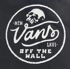 Moletom Vans com capuz masculino grande preto pulôver esqueleto fora da parede gráfico comprar usado  Enviando para Brazil