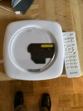 CD player de parede com controle remoto.  Funciona, usado comprar usado  Enviando para Brazil