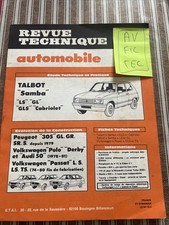 Revue technique talbot d'occasion  Avignon