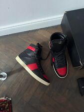 Używany, Saint Laurent Paris SL/10H sneakers black red high top used rare Hedi Slimane na sprzedaż  PL