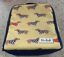 Bolsa tote isolada para cachorro Dachshund desenho animado amarelo fit + fresh comprar usado  Enviando para Brazil