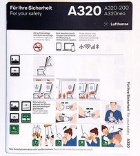 Safety card lufthansa gebraucht kaufen  Düsseldorf
