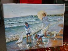 Oil painting seaside d'occasion  Expédié en Belgium