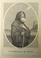 Santino incisione engraving usato  Firenze